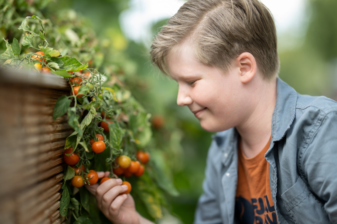 Washing-up room with several sinks and storage areas